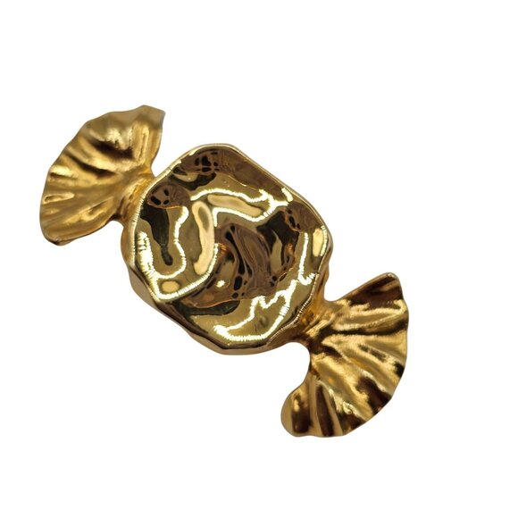 VTG Brooch Liquid Gold Wrap Hard Candy Molded Halloween Christmas Valentines Pin - Picture 2 of 8